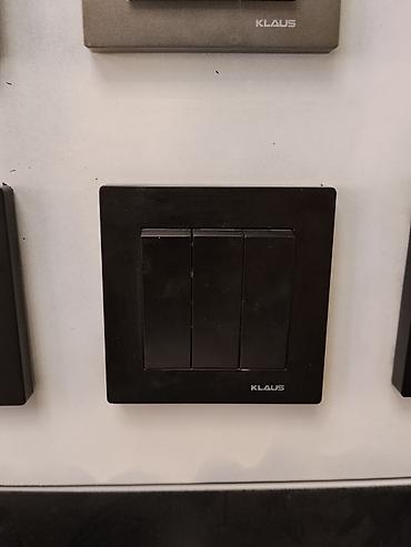 smart light: Выключатель KLAUS, трёхклавишный, цвет: чёрный. - Тип: механический — 1