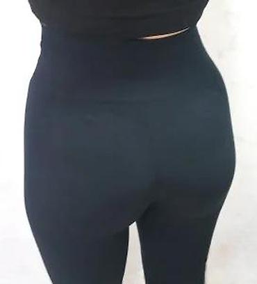 Helanke, biciklistički šortsevi: Ženske sportske helanke – crne, visok struk - Model: duge helanke sa — 12