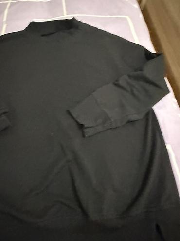 kişi plaşları: Qara rəngli unisex svitşot - Sadə və minimal dizayn - Yarım boğaza — 3