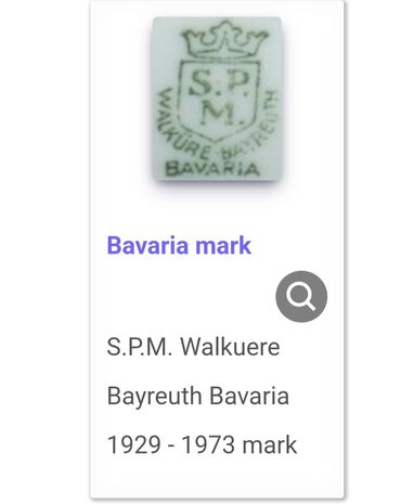 Čajnici: Bokal nov iz 3g rucno oslikan Walkuere Bavaria pun porcelan. Bokal — 13