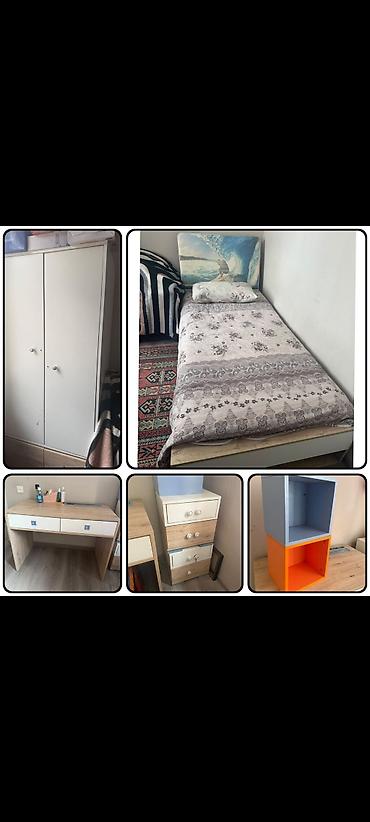 usag maneji: Oğlan üçün, İşlənmiş, 2 təknəfərlik çarpayı, Yazı masası, Dolab, Tumba — 1