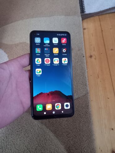 2 ci əl telfonlar: Redmi Note 9, 128 GB, rəng - Göy, Sensor, Barmaq izi, İki sim kartlı