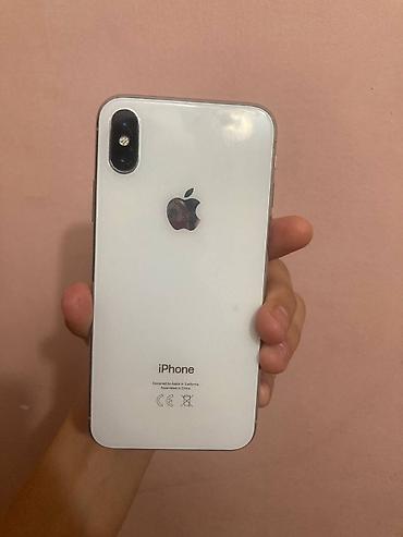 Apple iPhone: IPhone X, Б/у, 64 ГБ, White Titanium, Зарядное устройство, Защитное стекло, Чехол, 63 % — 5