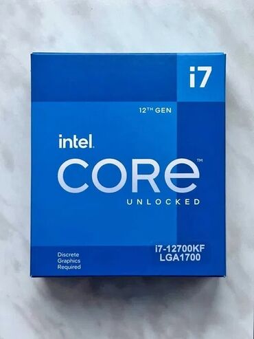 intel core i7: Prosessor Intel Core i7 12700 kf, > 4 GHz, > 8 nüvə, Yeni