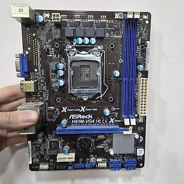 Материнская плата для ПК, Новый, ASRock, LGA1155, Micro-ATX