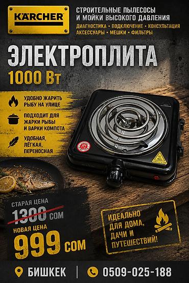 Электроплиты и фритюрница 1) Электрическая плитка (1 конфорка) -