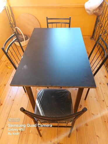 Masa və oturacaq dəstləri: Mətbəx üçün, Yeni, Açılmayan, Dördbucaq masa, 4 stul — 20