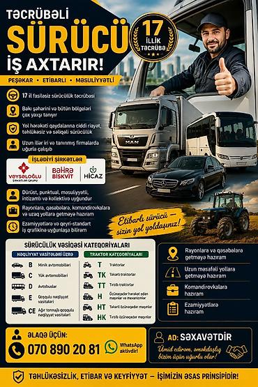 mini ekskavatör: Xüsusi texnika sürücüsü, 36 yaş, stajı 15 il, (E) — 1