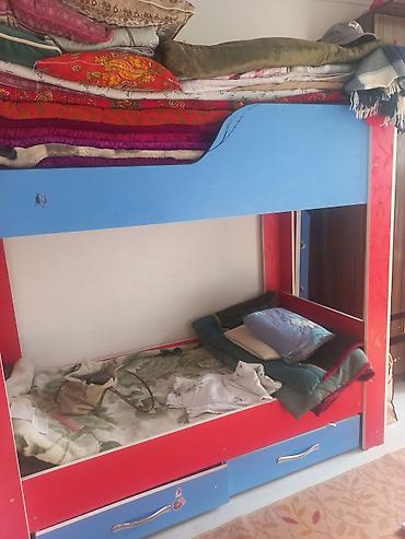 bunk bed: Детская мебельный комплект: - Двухъярусная кровать в ярких цветах — 1
