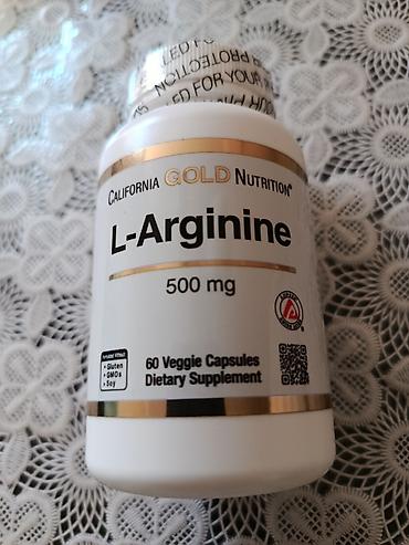 Məhsul: California Gold Nutrition L-Arginine, 500 mq - Tərkib: Hər