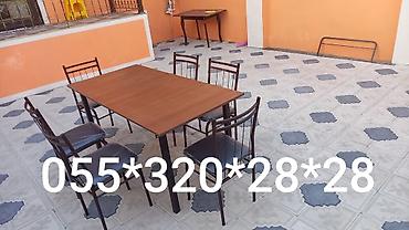 барные столы и стулья: Kafe və restoranlar üçün 4 nəfərlik 6 nəfərlik 8 nəfərlik stul və — 2