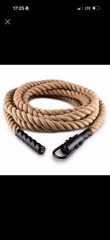 battle: Канат для функциональных тренировок (battle rope) с металлическим — 1