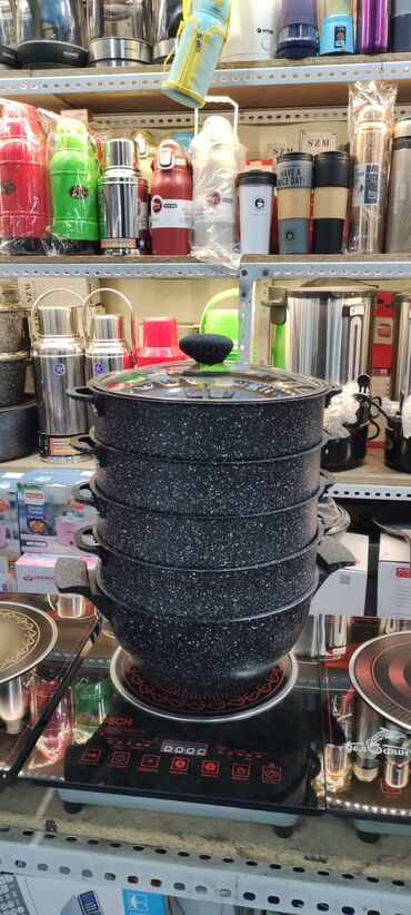 Кастрюли: Мантыварка Мантыщница Фирма Uakeen Размер 28 см Гранитный материал — 2