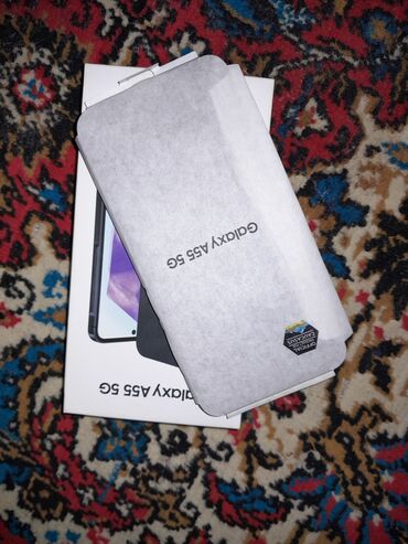 Samsung: Samsung Galaxy A55, 128 GB, rəng - Göy, Barmaq izi