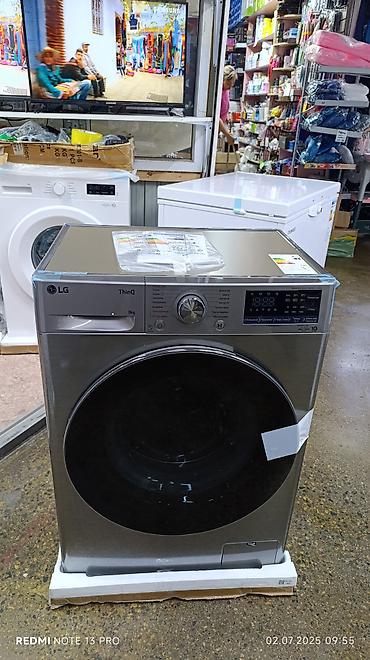 Кир жуучу автомат машина, Жаңы, LG, 8 кг чейин, Фронталдык, Дүңүнөн