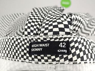 slip on h: Sinsay, Spodnie materiałowe damskie, rozmiar XL — 4