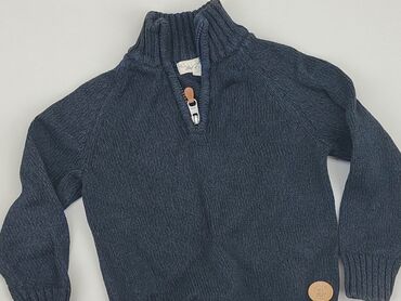 sweterek granatowy: Sweterek, H&M, 3-4 lat, 98-104 cm, stan - Bardzo dobry
