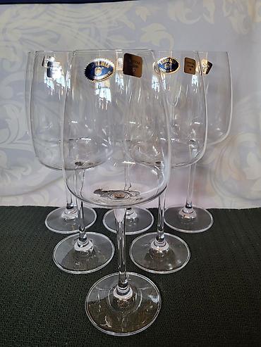 Čaše: Case nove za vino,Bohemija kristal. Case za vino,tanji — 10