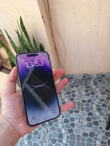 Apple iPhone: IPhone 14 Pro Max, 256 ГБ, Deep Purple, Беспроводная зарядка, Face ID, С документами