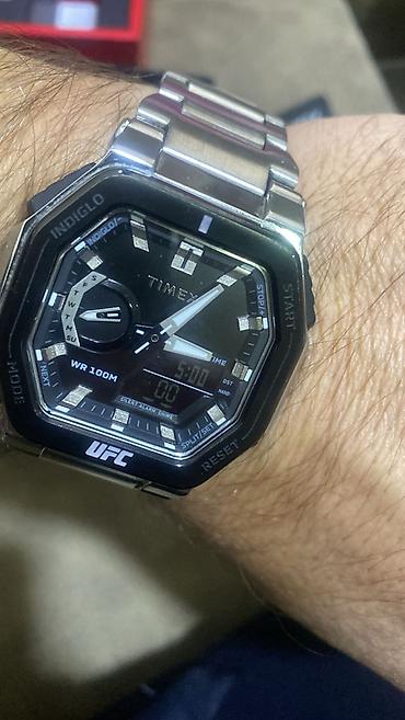 gun eynəyi: İşlənmiş, Qol saatı, Timex, rəng - Qara — 1
