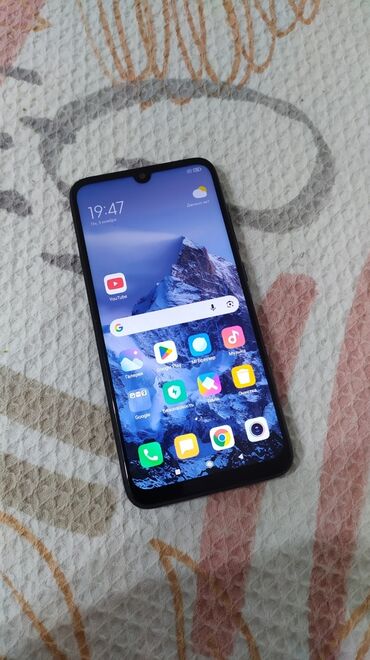 смарт чиси: Redmi, Redmi Note 7, Б/у, 32 ГБ, цвет - Черный, 2 SIM