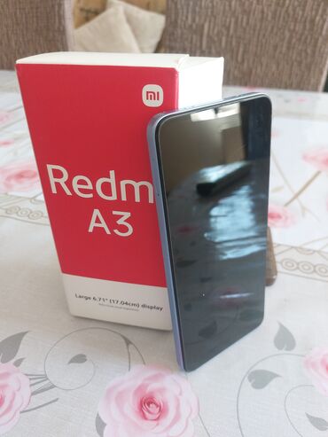 filəş kart: Redmi A3, 128 GB, rəng - Göy, Sensor, Barmaq izi, İki sim kartlı