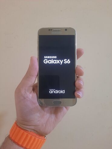 Samsung: Samsung Galaxy S6, 32 GB, rəng - Qızılı, Barmaq izi
