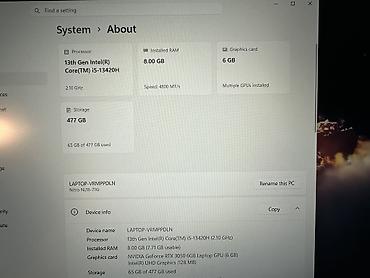 acer nitro v15 rtx 4060: Игровой, Б/у, Intel Core i5, В рассрочку — 5