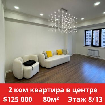 аренда домов на длительный срок: 2 комнаты, 80 м², Элитка, 8 этаж, Дизайнерский ремонт