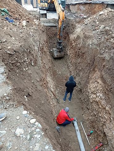 морозильник ларь: Прокладка наружных инженерных сетей под ключ - Земляные работы — 7