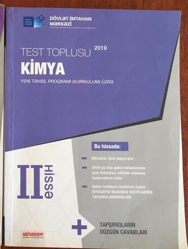 kimya 2 ci hisse toplu pdf: Kimya test toplusu II hissə, səliqəli işlədilmişdir, içi tər-təmizdir