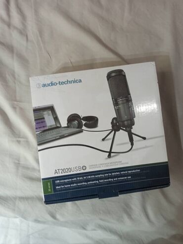 полный комплект: Audio-Technica AT2020 USB + Тип микрофона: Конденсаторный, кардиоидный