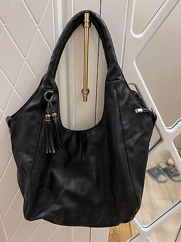 iş cantası: 20 manQara qadın çantası – geniş hobo model - Material: yumşaq — 1