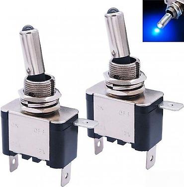 stop svetla za auto prikolice: AUTO ALUMINIJUMSKI PREKIDAC LED SVETLO 12V | Prekidač 0-1  ima LED — 5