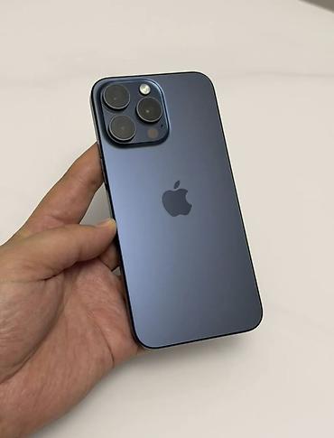 redmi note ош: IPhone 15 Pro Max, Б/у, 256 ГБ, Sierra Blue, 85 % — 1