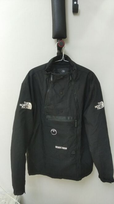 мужское пальто черное: Куртка осень-весна размер l-xl в отличном состоянии. карман на груди