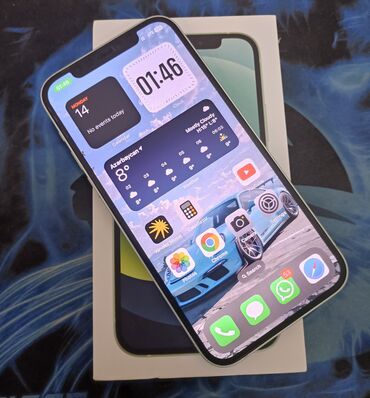 Apple iPhone: IPhone 12, 128 GB, Yaşıl, Simsiz şarj, Face ID, Sənədlərlə