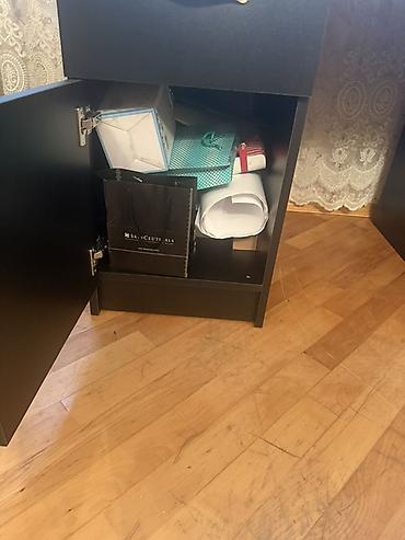 taxta polkalar: Düz masa, Polkalı, Siyirməli, Mat laminat — 3