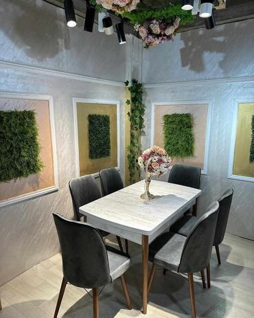 Setovi stolova i stolica: Trpezarijski set – sto sa 6 stolica - Moderan pravougaoni sto sa — 4