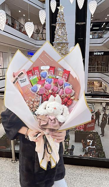 Подарки и сувениры: Шоколадный букет с игрушкой 🔥 Цена по акции 1750 сом В НАЛИЧИИ!!🔥 🚕 — 1