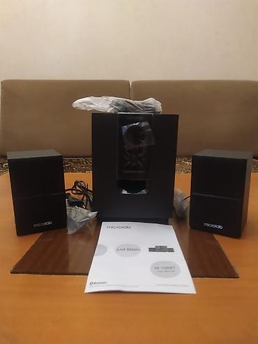 ev kalonka: Microlab M-106BT 2.1 akustik sistemi - 2.1 konfiqurasiya: subwoofer + — 1