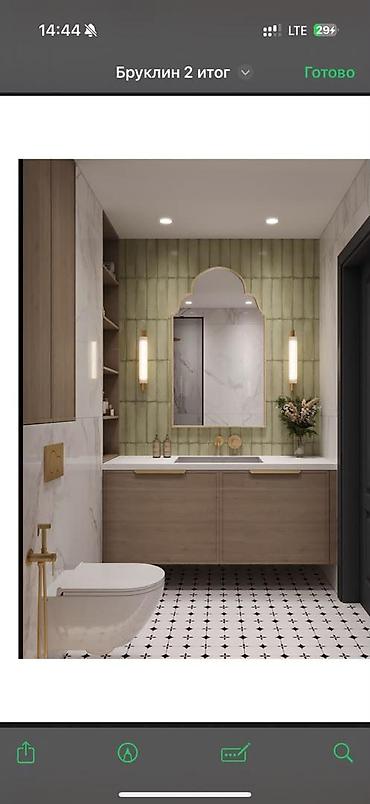 квартира бруклин: 3 комнаты, 100 м², Вефа ТЦ Элитка, 14 этаж, Дизайнерский ремонт — 5