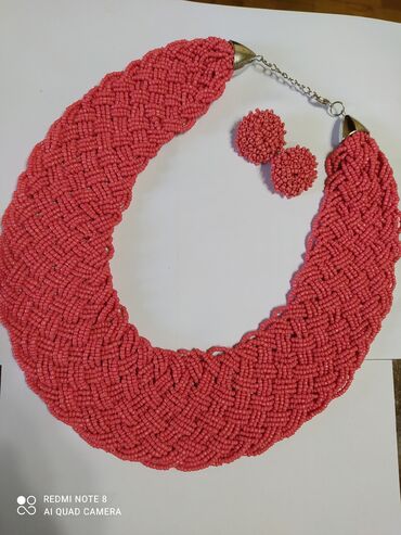 Наборы украшений: Ожерелье из бисера и серьги гвоздики,ручная работа,шикарно смотрится и — 22