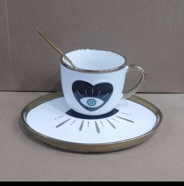 Qəhvə dəstləri və servizlər: Qəhvə dəsti, Keramika, 1 nəfərlik — 18