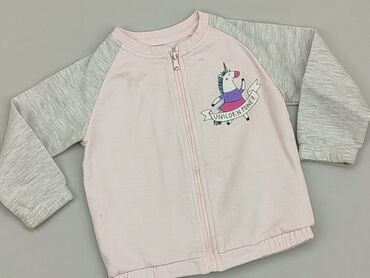 kombinezon różowy: Sweatshirt, Reserved, 12-18 months, condition - Good