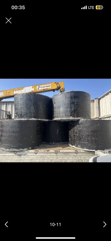 Железобетонные (ЖБИ) кольца для септика: Железобетонное (ЖБИ) кольцо для септика Размер: 150 x 90 x 9 см, Платная установка, В розницу — 13