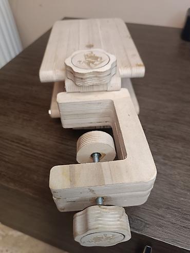 Аксессуары для шитья: "Шорник" деревянные тиски для мастеров кожевников, удобно зажимать — 5