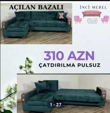 Çarpayılar: Künc divan, Yeni, Açılan, Bazalı, Parça, Pulsuz çatdırılma