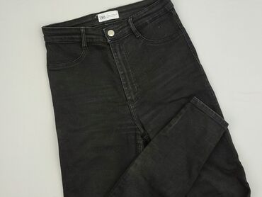 woskowane legginsy z wysokim stanem: Zara, Jeansy damskie, rozmiar L