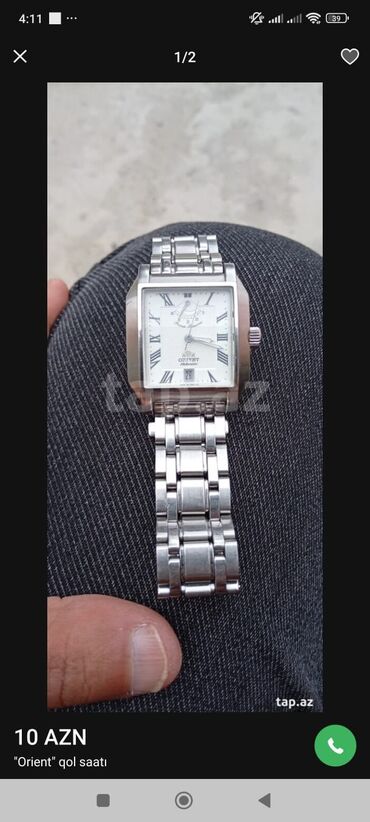 tek qaş üzük: Qol saatı, Orient, rəng - Gümüşü lalafo.az -da tek qaş üzük: Qol saatı, Orient, rəng - Gümüşü